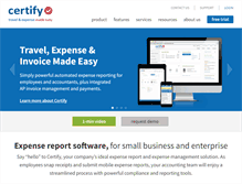 Tablet Screenshot of certify.com
